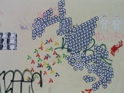 brick fly poster graffiti dighton street bristol