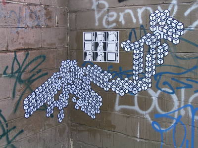 brick fly poster graffiti dove street kingsdown bristol