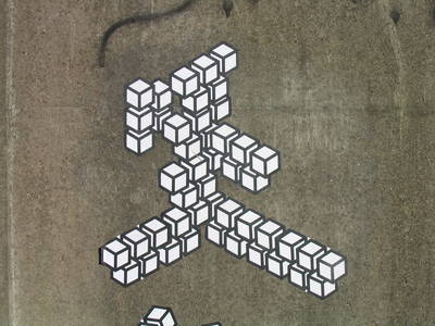 tessellation fly poster graffiti easton roundabout