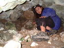 avon gorge boulder cave minerva cuevas, bristol, united kingdom (uk).