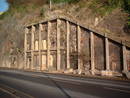 avon gorge clifton rocks railway bottom entrance, bristol, united kingdom (uk).