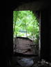 avon gorge firing range tunnel grey metal door, bristol, united kingdom (uk).