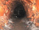 avon gorge firing range tunnel grey metal door, bristol, united kingdom (uk).
