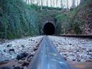 avon gorge railway sandstone tunnel , bristol, united kingdom (uk).