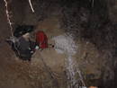 avon gorge st vincents spring cave net ladder, bristol, united kingdom (uk).