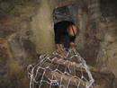 avon gorge st vincents spring cave net ladder heath bunting, bristol, united kingdom (uk).
