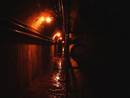 bri hospital service tunnel, bristol, united kingdom (uk).