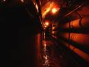 bri hospital service tunnel, bristol, united kingdom (uk).