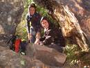 kingsweston quarry cave kayle brandon leon morrison, bristol, united kingdom (uk).