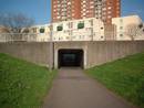 exit lawrence hill roundabout underpass, bristol, united kingdom (uk).