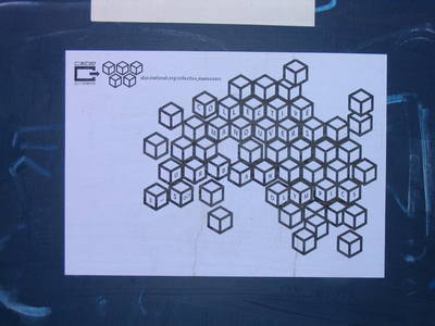 cube fly poster graffiti johnny ball lane bristol